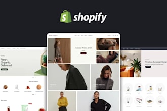 design shopify website, ecommerce website, shopify website redesign