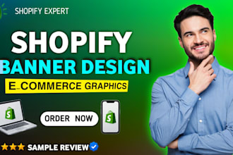 design shopify banners and ecommerce graphics