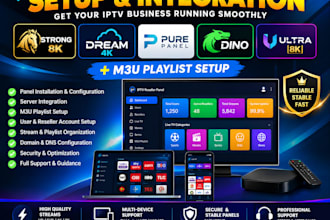 offer best reseller panel, strong 8k, dream 4k, pure panel, dino, ultra 8k, m3u