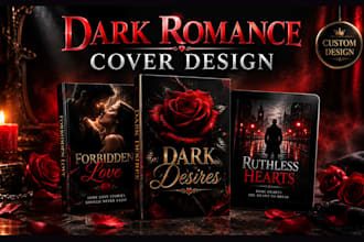 design a dark romance book cover that fits the trope for kdp