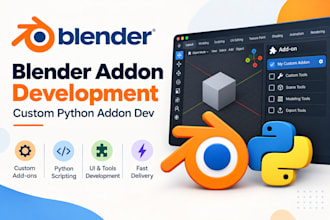 do blender addon development custom python addon dev