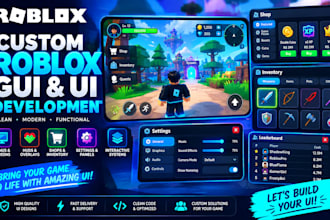 create custom roblox gui and user interface system
