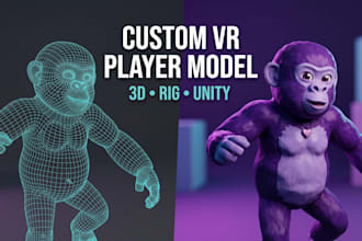 create a custom gorilla tag fan game player model for your VR project