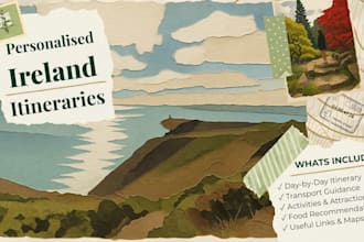 create a personalised ireland travel itinerary