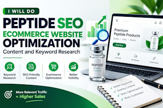 do peptide SEO ecommerce website optimization  content and keyword research