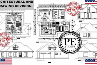 provide architectural plan review, redlines, and drawing revisions ca sc nc