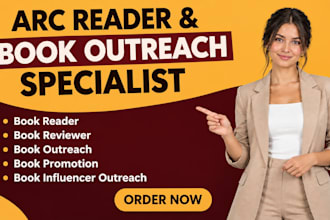 be your arc reader, arc reviewer, and book outreach specialist