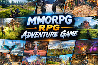 develop unreal engine 5 mmorpg, rpg, open world, first person multiplayer games