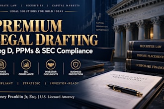 draft an sec compliant reg d 506b ppm for your capital raise