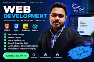develop websites as a fullstack developer