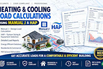 do heating and cooling load calculations using manual j ,hap