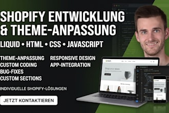 do shopify custom coding, shopify theme customization, shopify developer