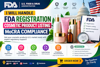 handle fda registration, cosmetic product listing, mocra compliance