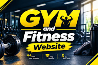 design professional gym fitness and personal trainer website