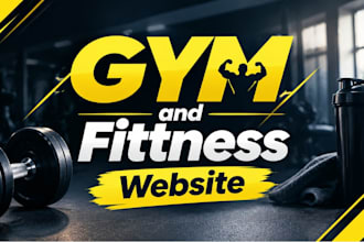 design professional gym fitness and personal trainer website