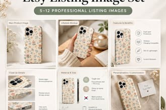 create a complete etsy listing image set for your product