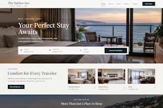design squarespace hotel booking website motel website bed breakfast site