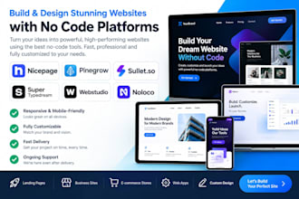 build nicepage pinegrow super typedream webstudio or noloco website