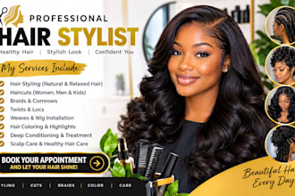 be your professional hair stylist for styling, braids and cuts