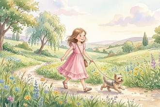 draw water colour style book illustration in digitals