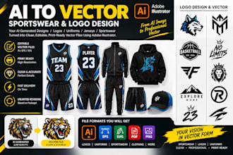 vectorize your ai generated logo, image or clothes design