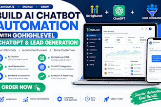 build ai chatbot automation with gohighlevel chatgpt and lead generation