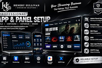 build admin panel app, smarter app, ibo player, dns, app logo, xciptv app