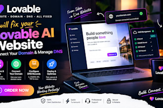 fix your lovable ai website, connect your domain and manage dns