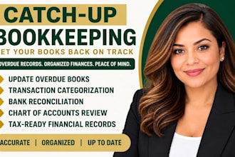 catch up overdue bookkeeping and prepare clean financial records for tax time