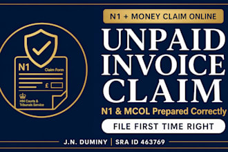 prepare a UK unpaid invoice court claim for your business