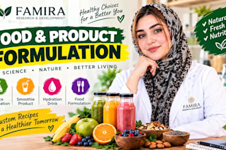 be your food, nutrition and supplement formulation chemist