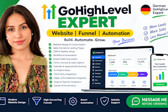 german gohighlevel expert german salesfunnel german highlevel website german ghl