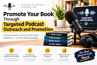 promote your book through targeted podcast outreach and promotion