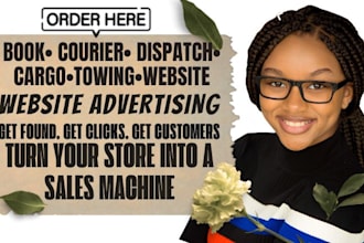 advertise book product, chatgbt openai ads cargo towing courier dispatch website