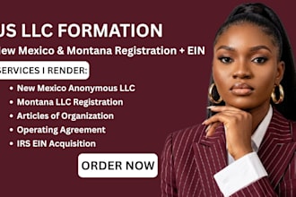 us llc formation, llc registration new mexico state, US llc montana state, ein