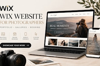 design wix website for photographers
