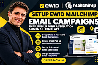 setup ewid mailchimp email campaigns email pop up form automation email template