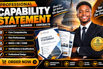 design capability statement for government contracts