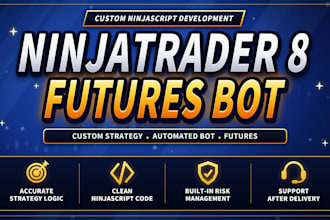 build custom ninjatrader 8 futures trading strategy and bot