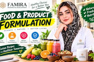 create custom food, beverage, vitamin, supplement and nutrition formulas