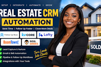 automate real estate CRM follow up boss kvcore lofty boomtown real geeks