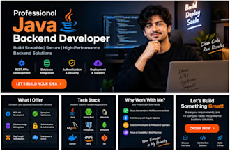 develop your backend API with java and spring boot