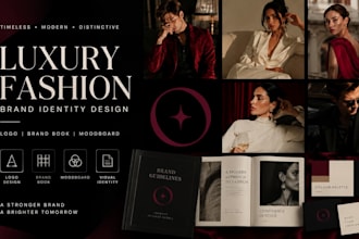 design minimalist fashion brand identity logo design brand book and moodboard