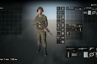 design a complete arma reforger server with experience base on loadout
