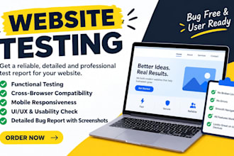 perform manual website QA testing and usability review