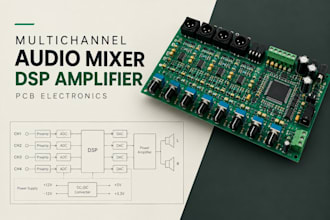 design multichannel audio mixer dsp and amplifier pcbs electronics