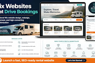 design wix website, wix SEO optimization and redesign