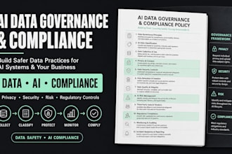 draft an ai data governance and compliance policy for regulatory safety