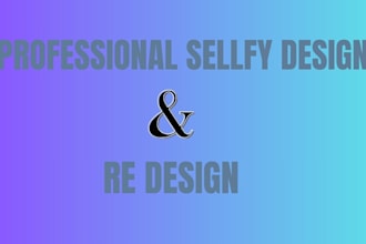 design and redesign your sellfy store website