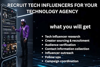 recruit tech influencers for your technology agency